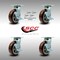 Service Caster 6 Inch SS Polyurethane Caster Set with Roller Bearings and Brake/Swivel Lock SCC SCC-SS30S620-PPUR-TLB-BSL-4 - alternate 2